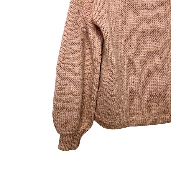 Madewell Beresford Wrap Front Pullover Sweater V Neck Chunky Flecked Yarn AD045 - Picture 7 of 11